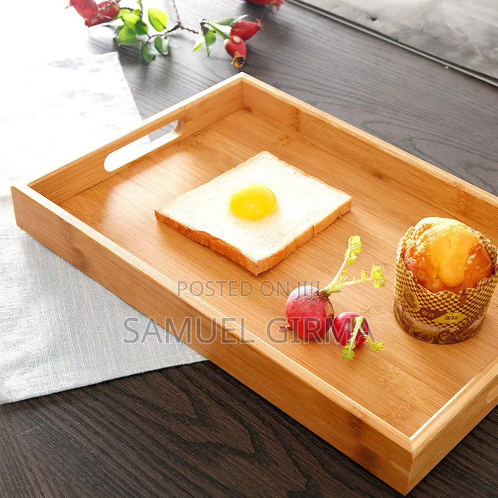 Bamboo Pallet Food Tray 3 PCS