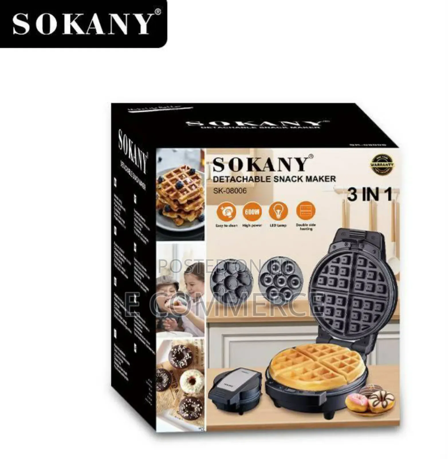 Sokany 3 In 1 Snack Maker