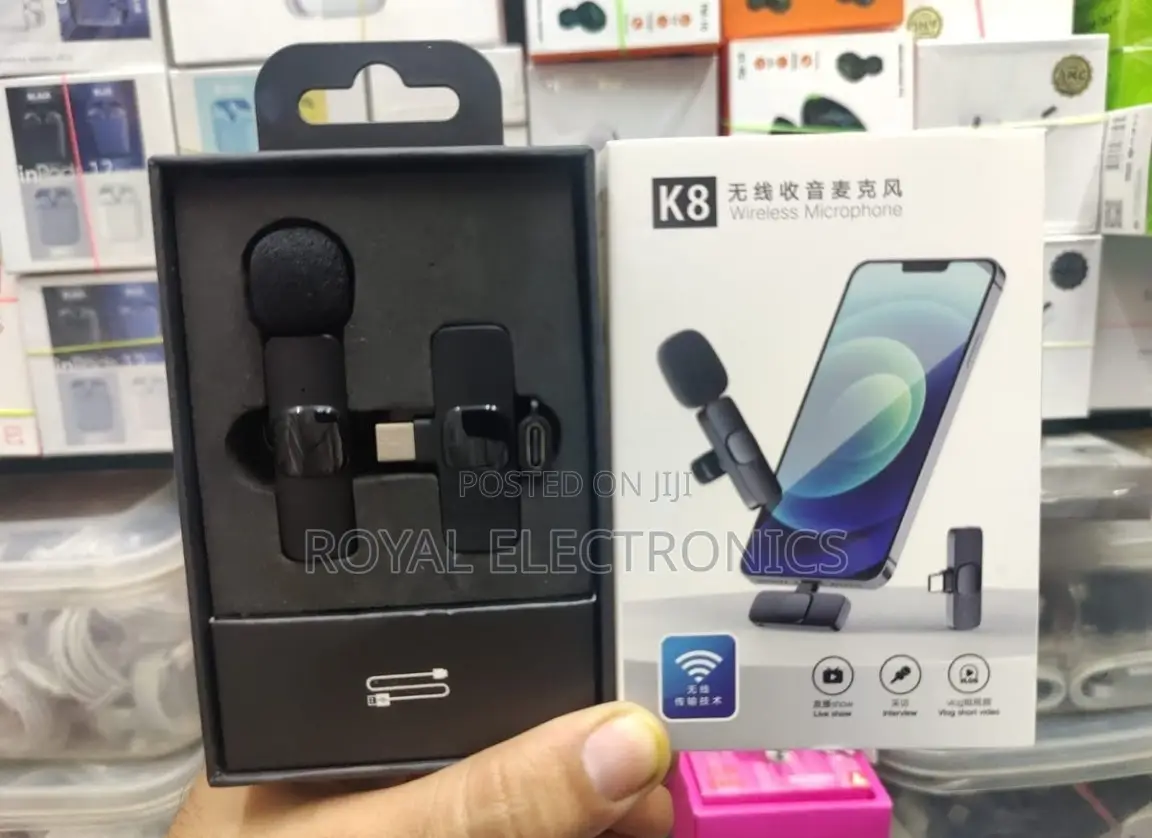 Wireless 2.4 GHZ Microphone 20 Meter Radius(10 Hour Battery)