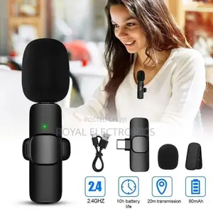 Wireless 2.4 GHZ Microphone 20 Meter Radius(10 Hour Battery)