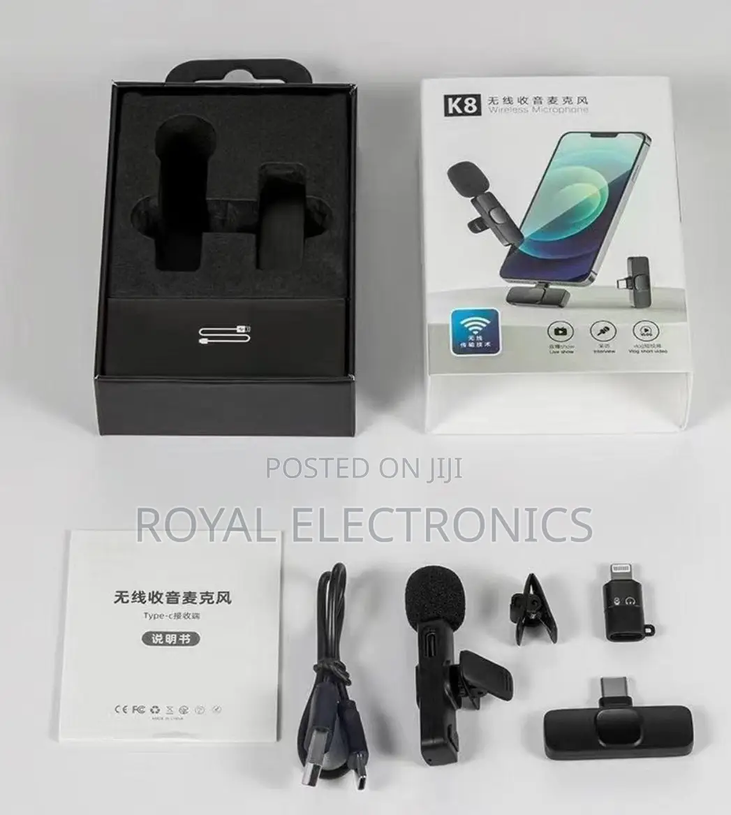 Wireless 2.4 GHZ Microphone 20 Meter Radius(10 Hour Battery)