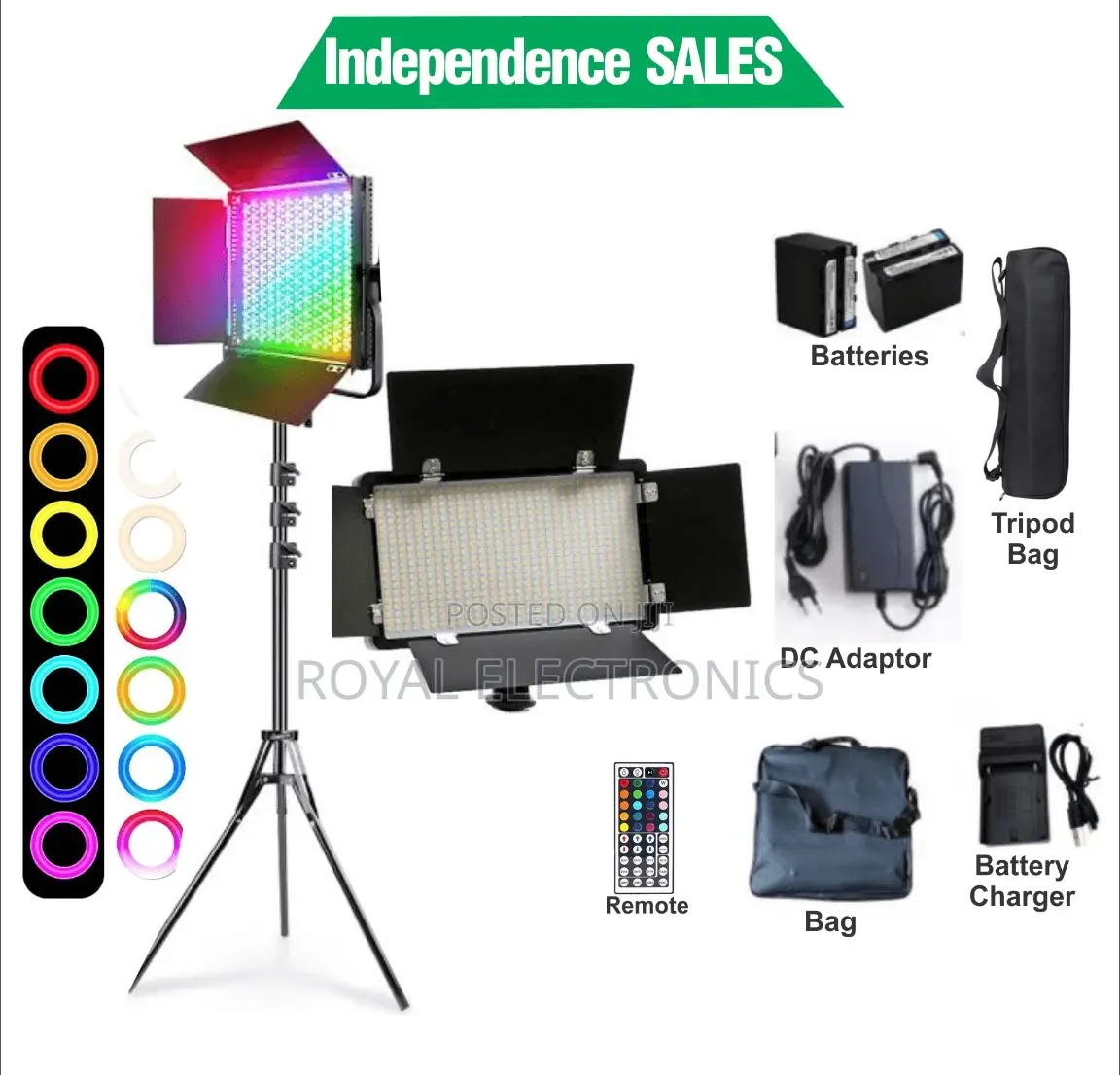 Professional Video Light Kits (Color 3200-6500)