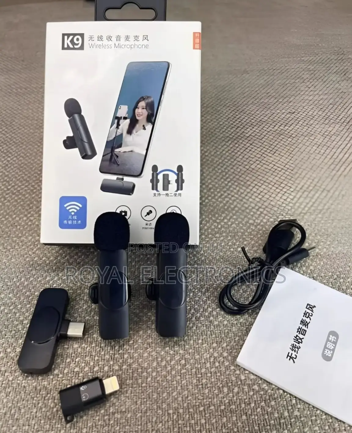 ለዩቲዩብና ፌስቡክ ቀጥታ ስርጭት/ቪሎግ ቀረፃ/ቃለ -መጠይቅ/ኮንፈረንስ/የመድረክ አፈፃፀም Mic