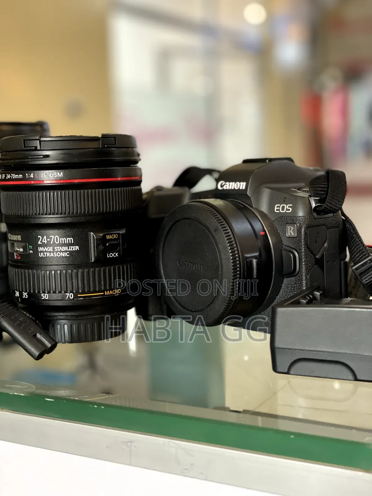 Canon R + 24-70mm USM + Adapter