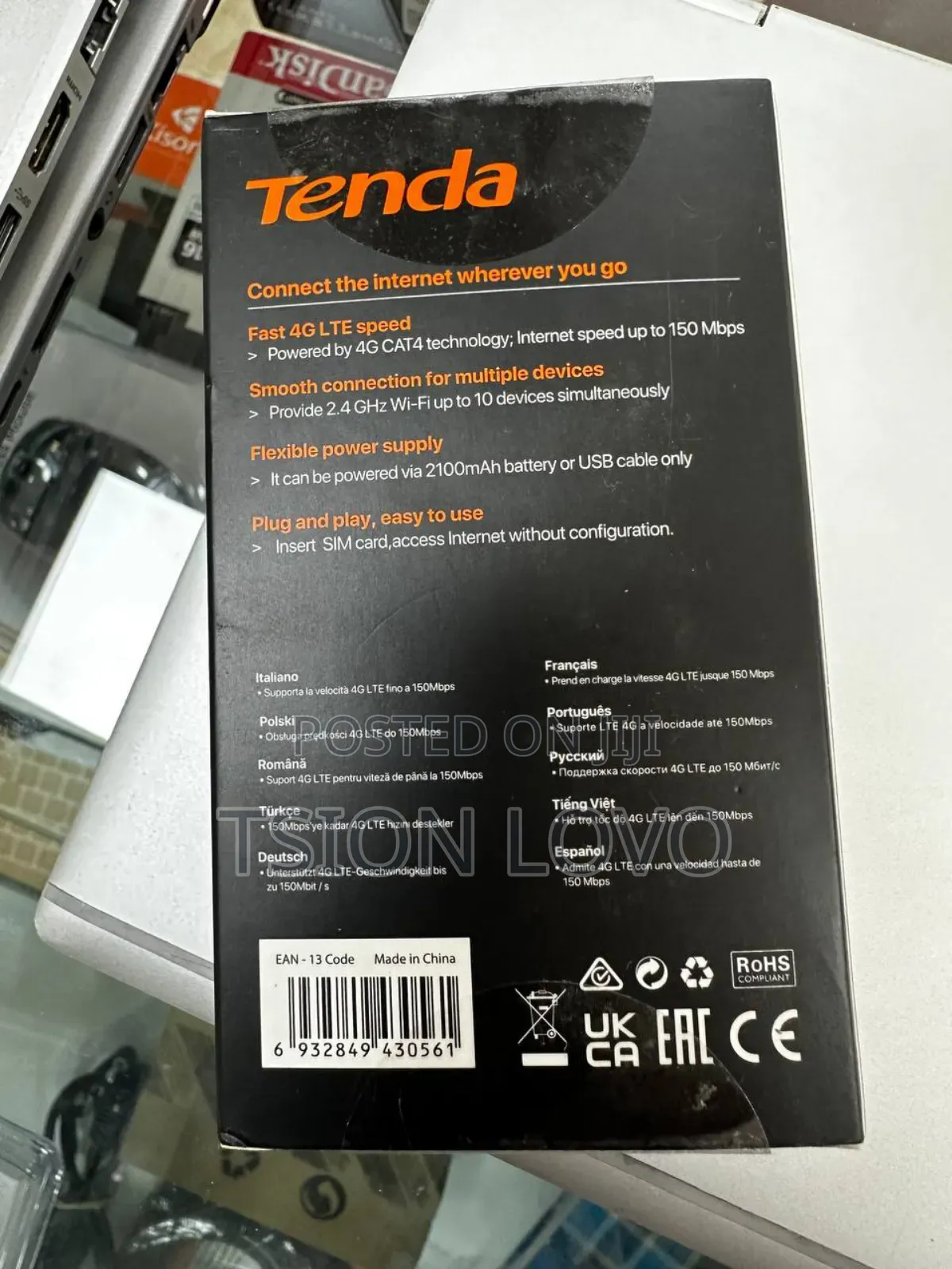 Tenda 4G Wifi Router