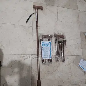 Photo - Walking Cane With Lights, Adjustable Height Aluminum Alloy