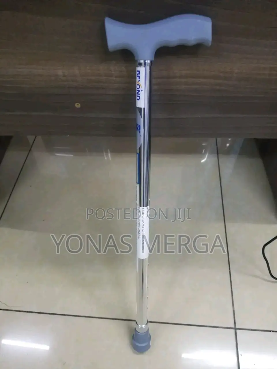 Aluminum Alloy Adjustable Walking Stick Rod Body : Aluminum