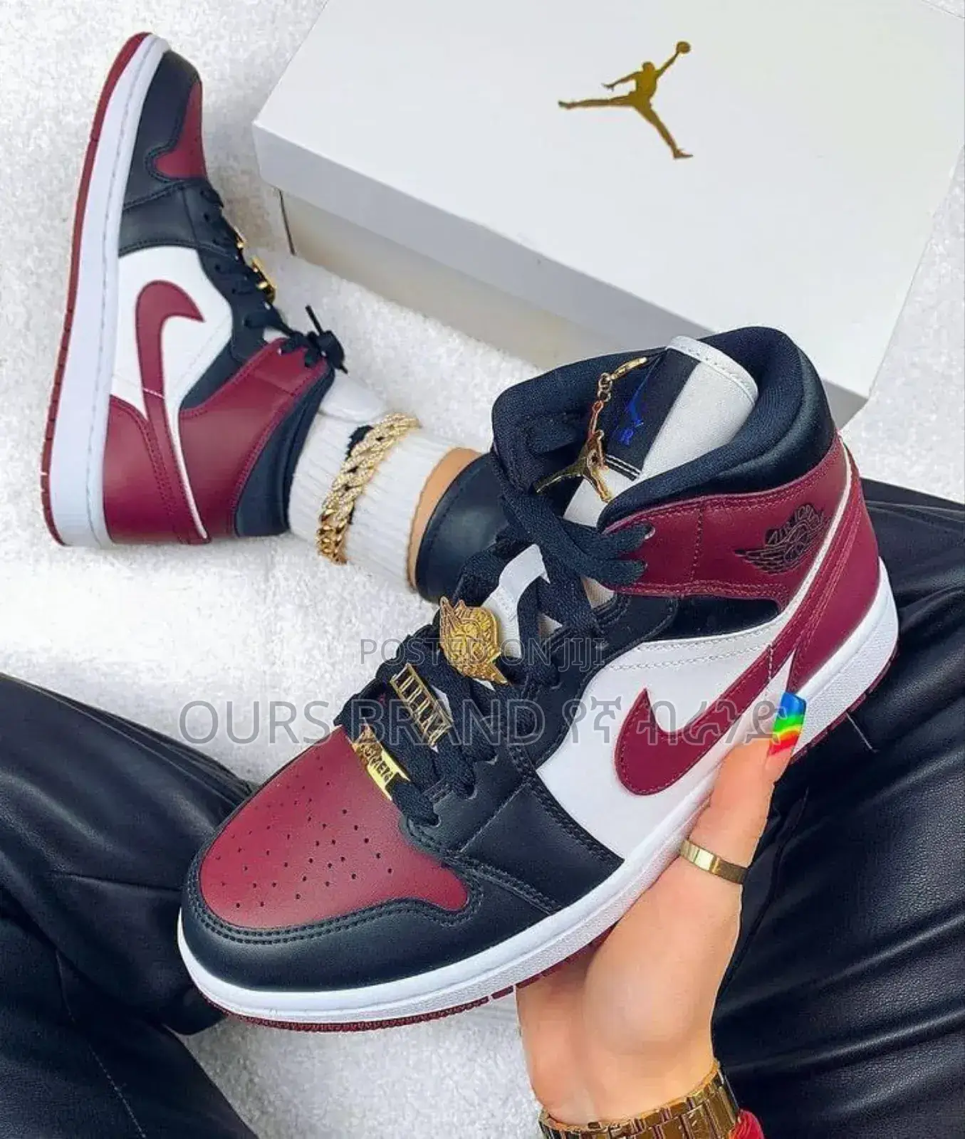 Air Jordan Mid Black Beetroot Tecalzo High Quality Shoes