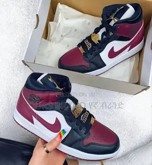 Air Jordan Mid Black Beetroot Tecalzo High Quality Shoes