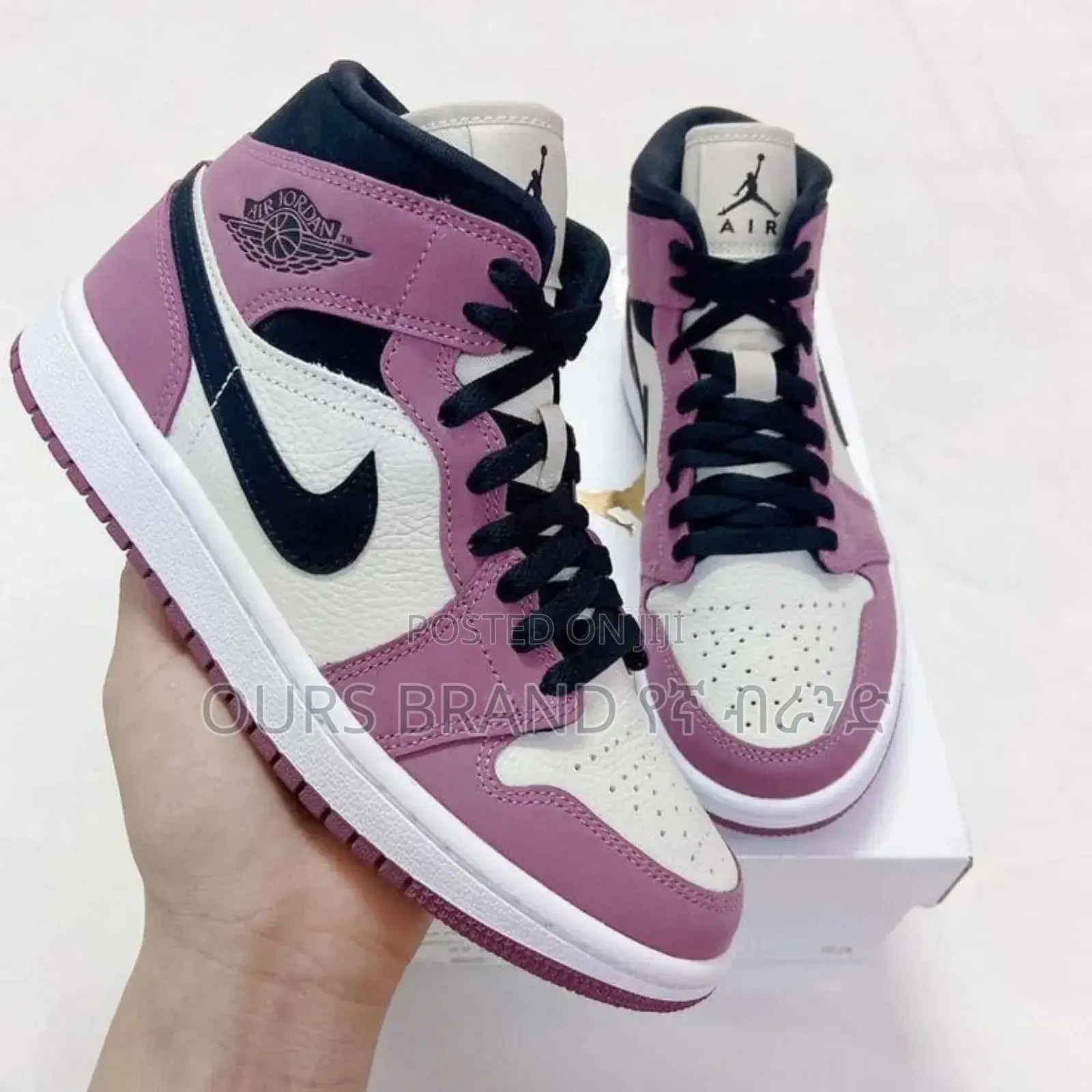 Air Jordan 1 Mid SE Light Mulberry High Master Quality Shoes