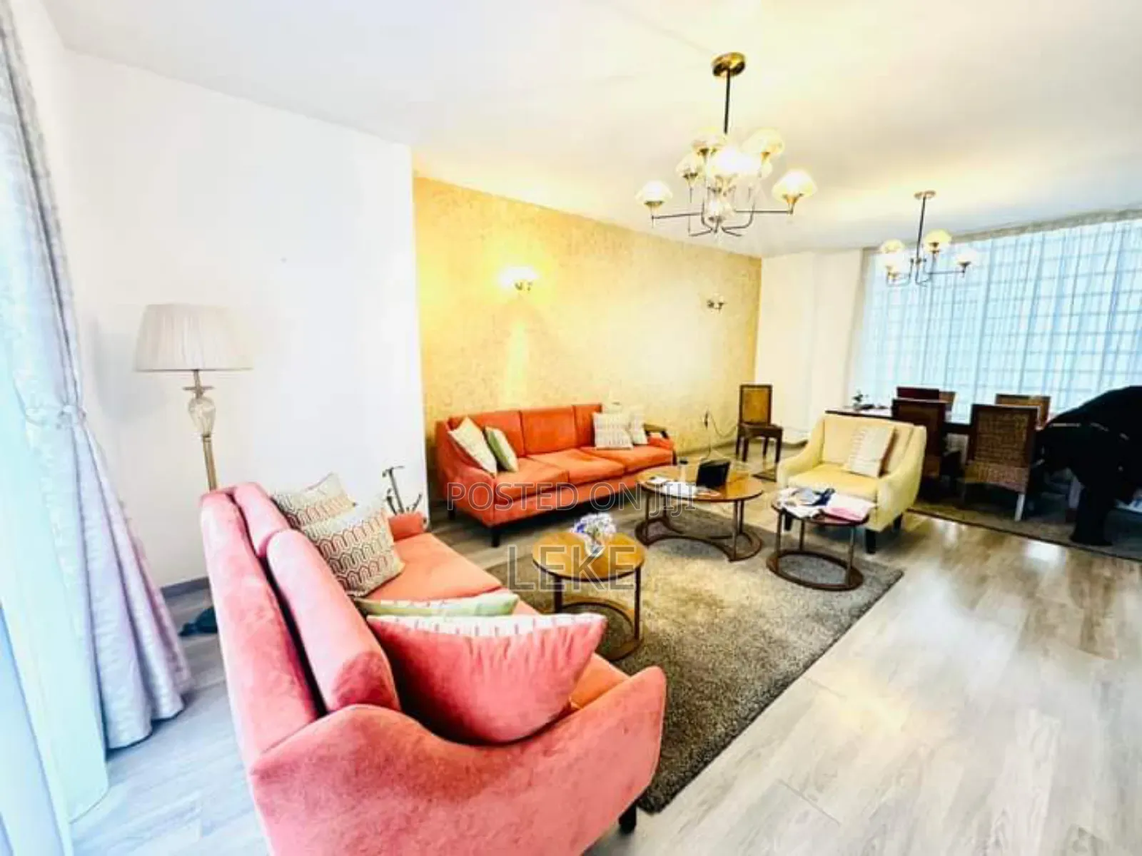 Furnished 3bdrm Apartment in Bole for rent