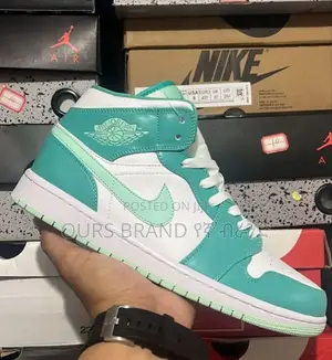 Photo - Air Jordan 1 Mid Marina Green High Master Quality Shoes