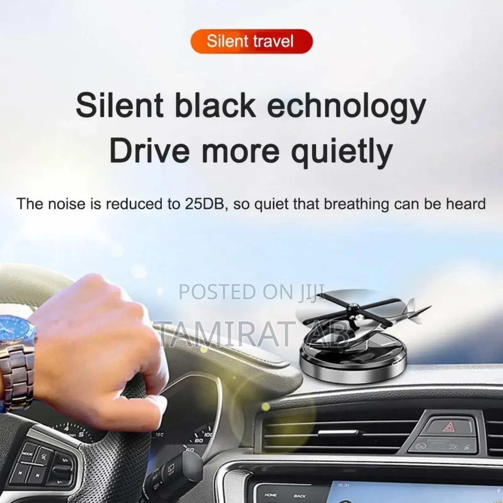 Solar Powered Car Helicopter Air Freshener -Aromatherapy