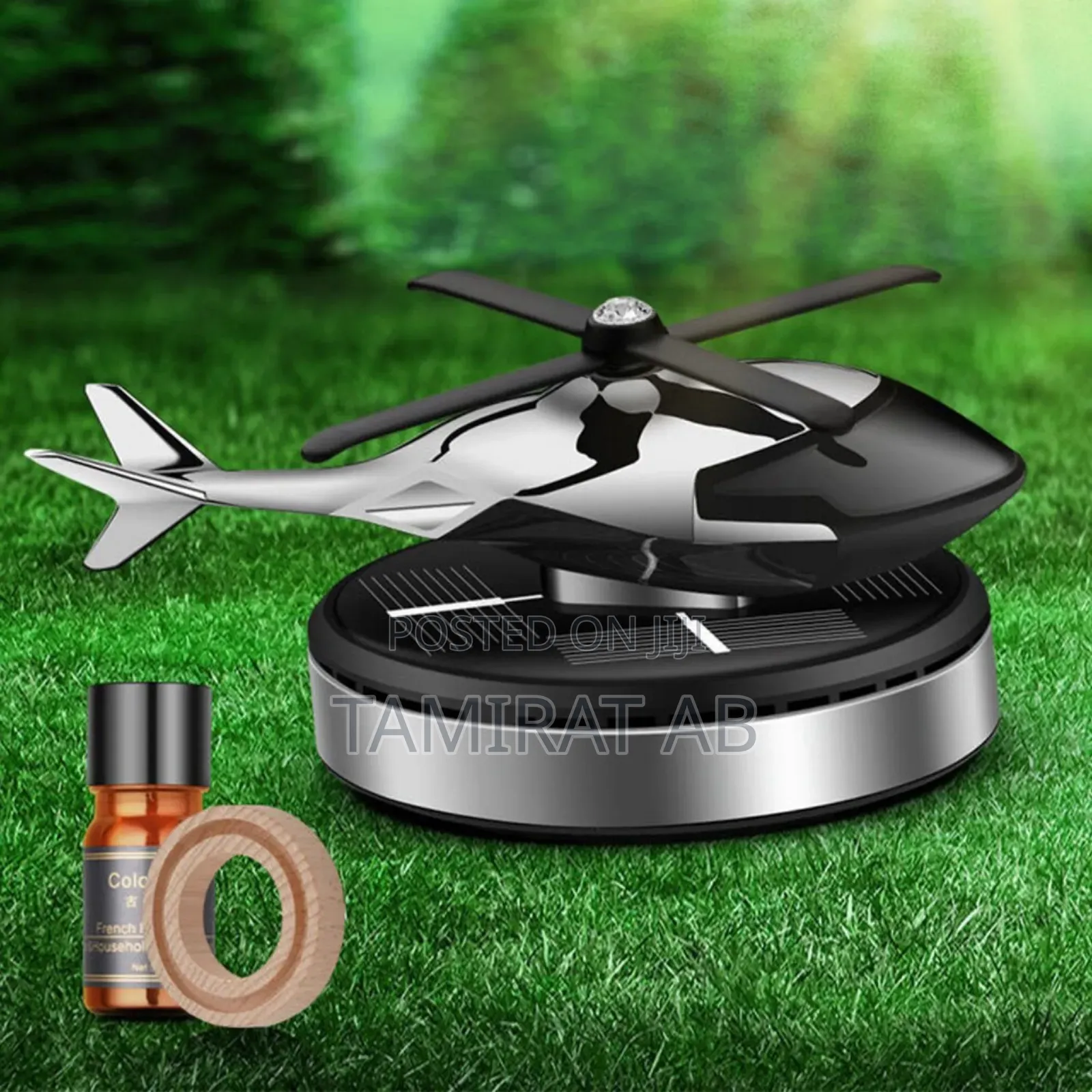 Solar Powered Car Helicopter Air Freshener -Aromatherapy