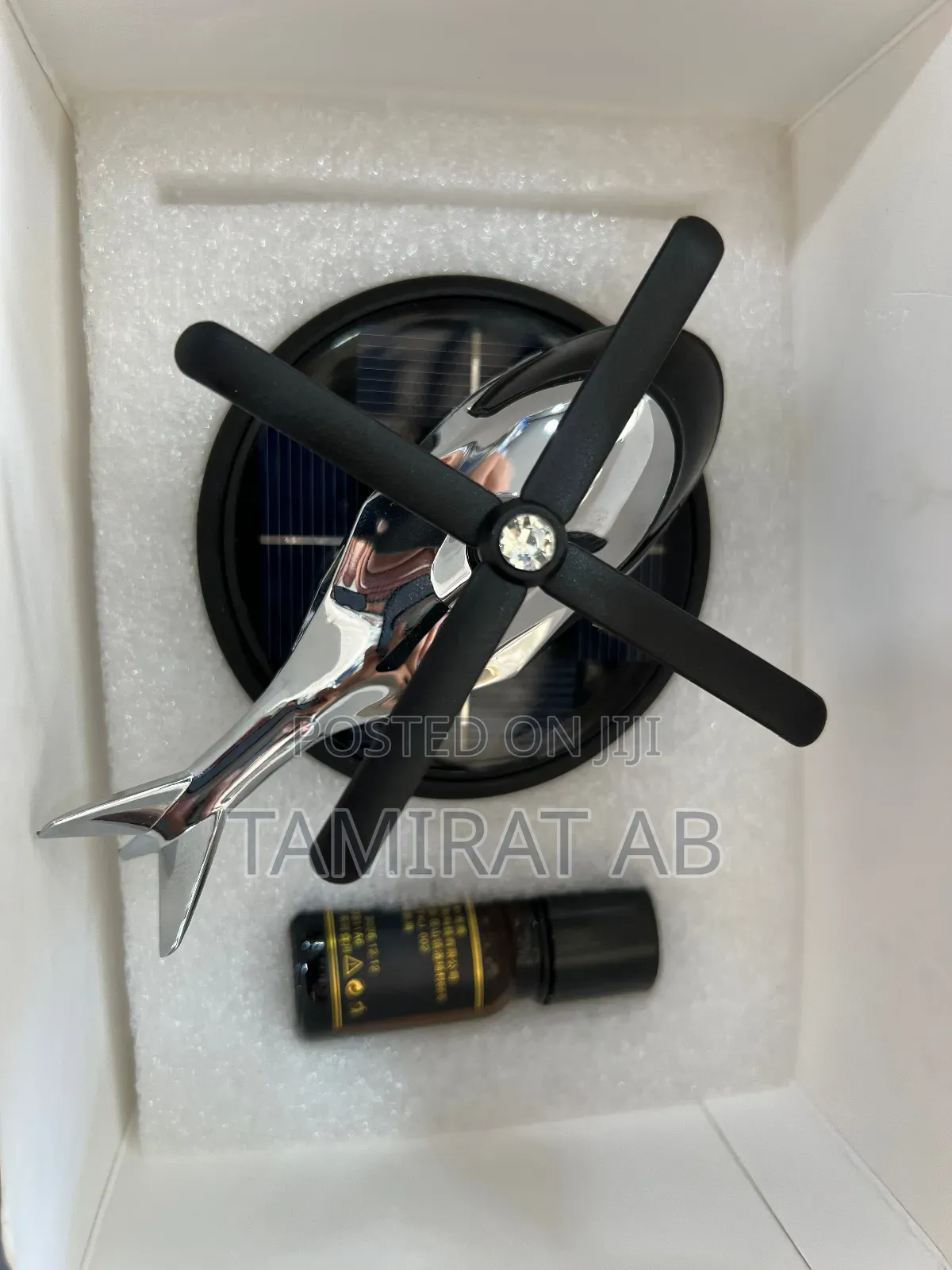 Solar Powered Car Helicopter Air Freshener -Aromatherapy