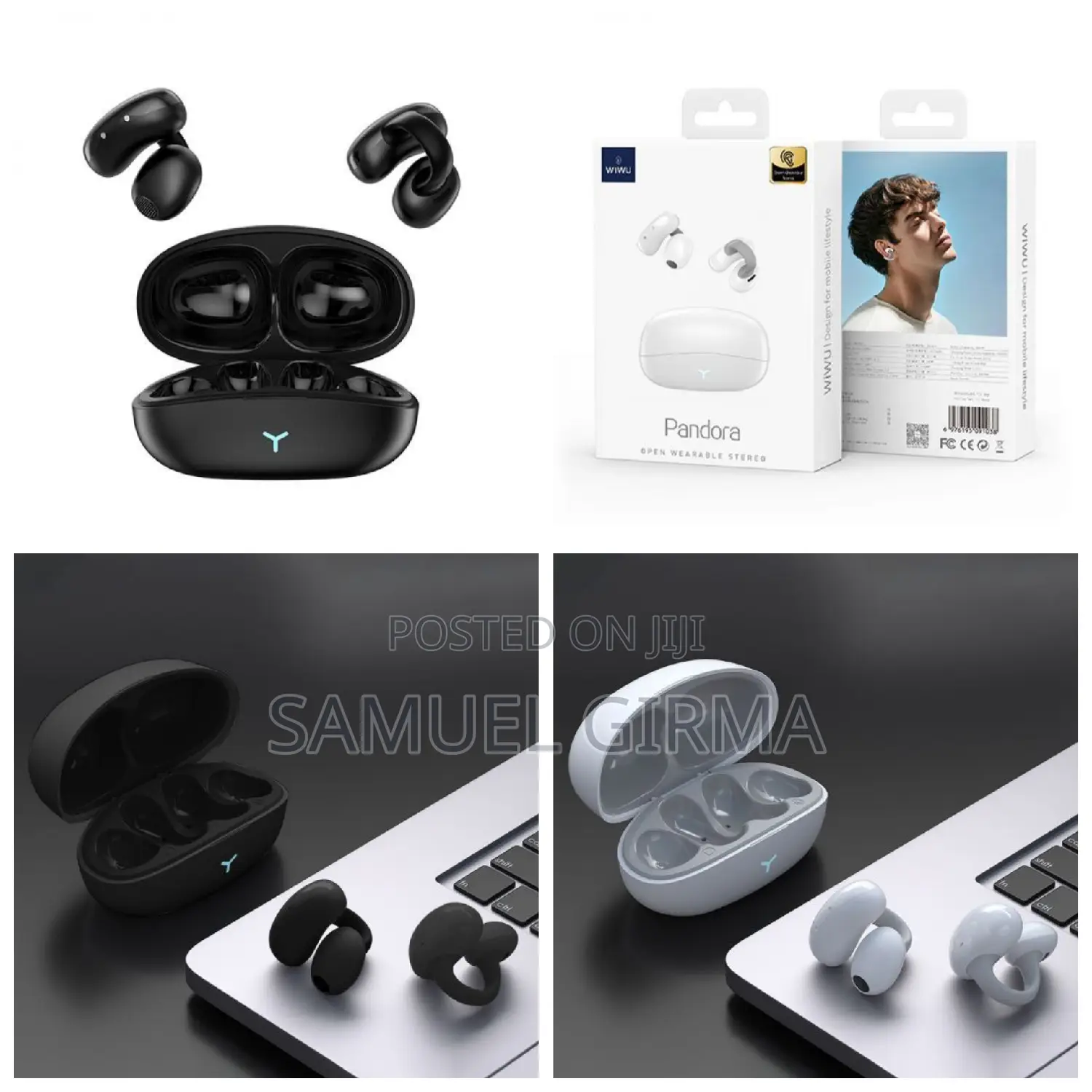 WIWU Pandora T17 Ear-Clip Earbuds
 High-Quality