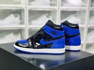 Photo - Air Jordan 1 Retro High Patent Royal Master Quality Shoes