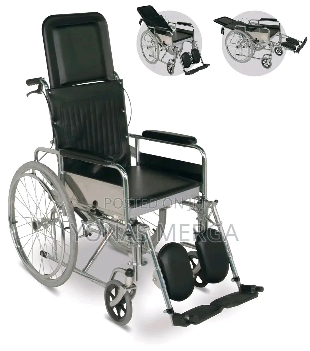 Steel Wheelchair-Wheelchair/Folding Full Lay Wheelchair/ዊልቼር