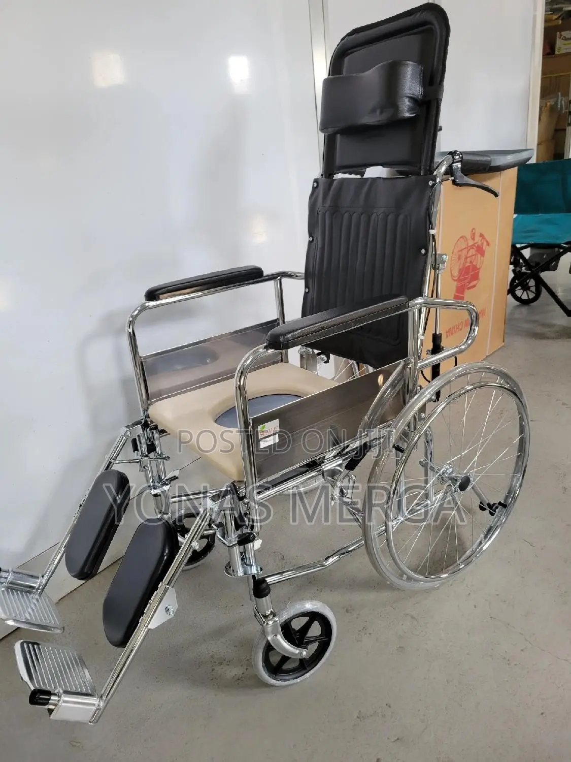 Wheelchair/150kg Aluminum Commode Chair With Wheel, SC7001LW