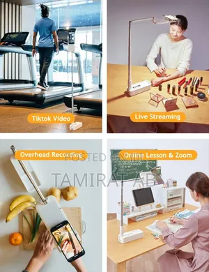 V6 Multi-Function Foldable Mobile Phone Holder, Led Light