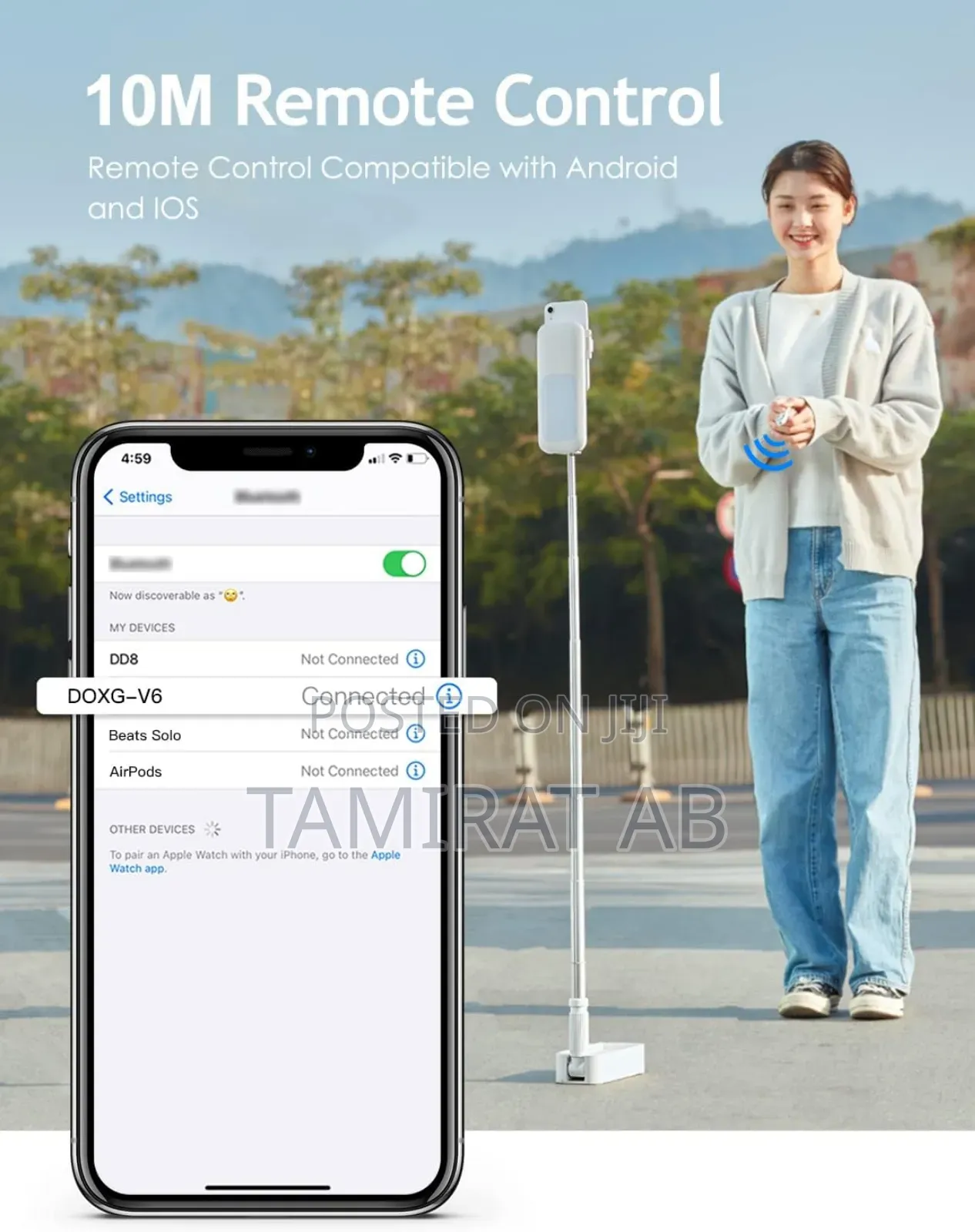 V6 Multi-Function Foldable Mobile Phone Holder, Led Light