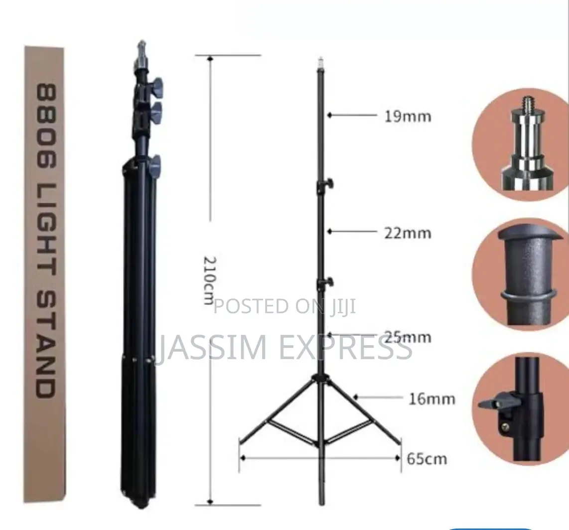 Light Stand 2 Meter 200cm Lightweight Studio MVP CAMERA