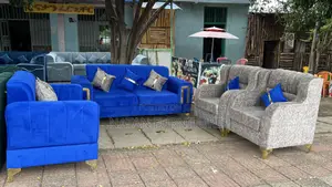 Sofa Full Set Made of HD #1 ማለዳ ስፖንጅ Made by Wooden Material