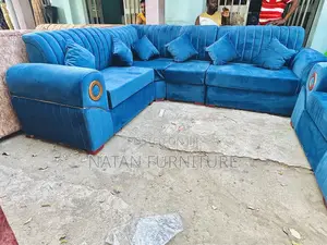 ሶፋ(l-Shape)Made of ማለዳ Hd#1 Sponge Qlty Wood Materal