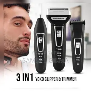 Photo - YOKO 3 In1 Rechargeable Hair Clipper Shaver Nose Trimmer
