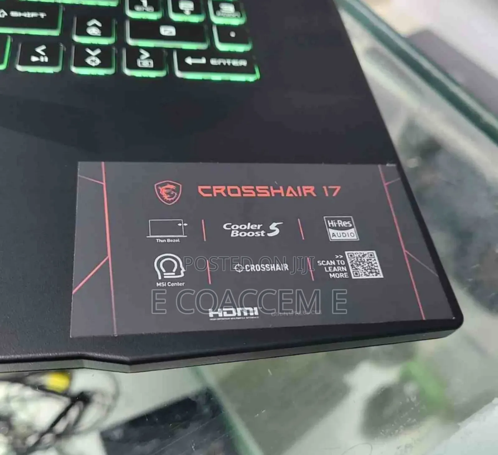 New Laptop MSI Crosshair 17 16GB Intel Core I7 SSD 512GB