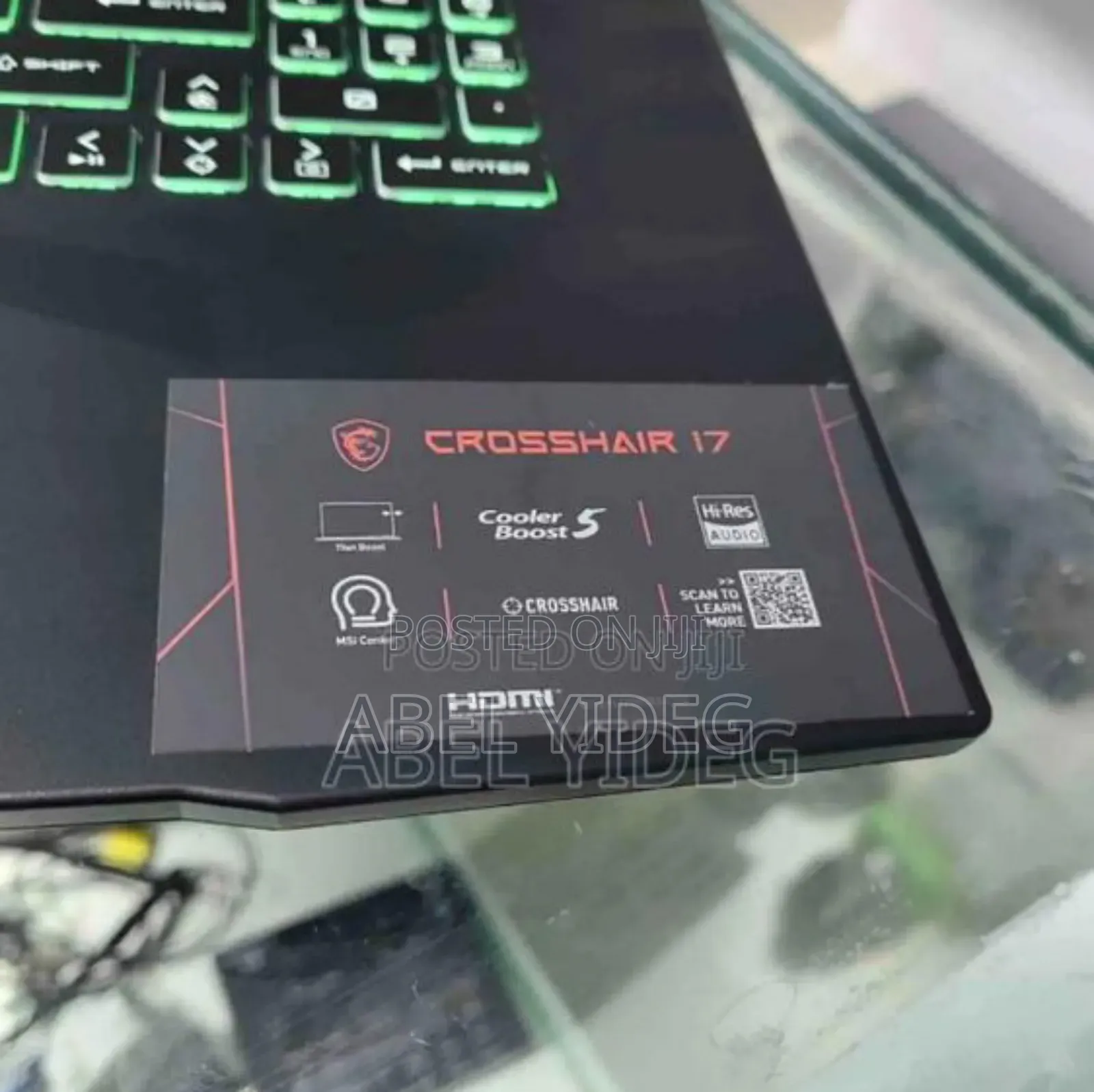 New Laptop MSI Crosshair 17 16GB Intel Core i7 SSD 512GB