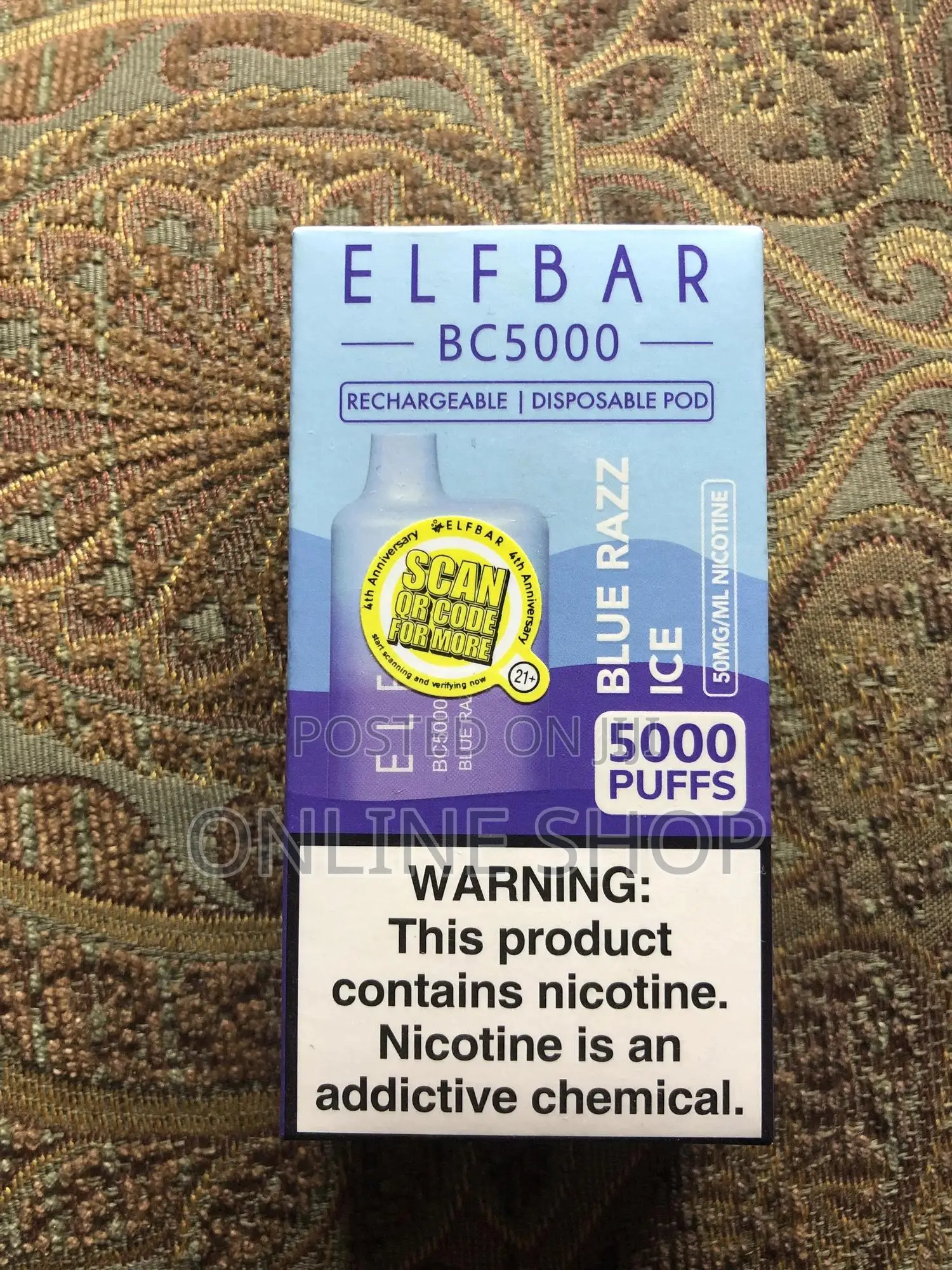 ኤሌትሮኒክስ ሲጋራ 5000puffs Vape