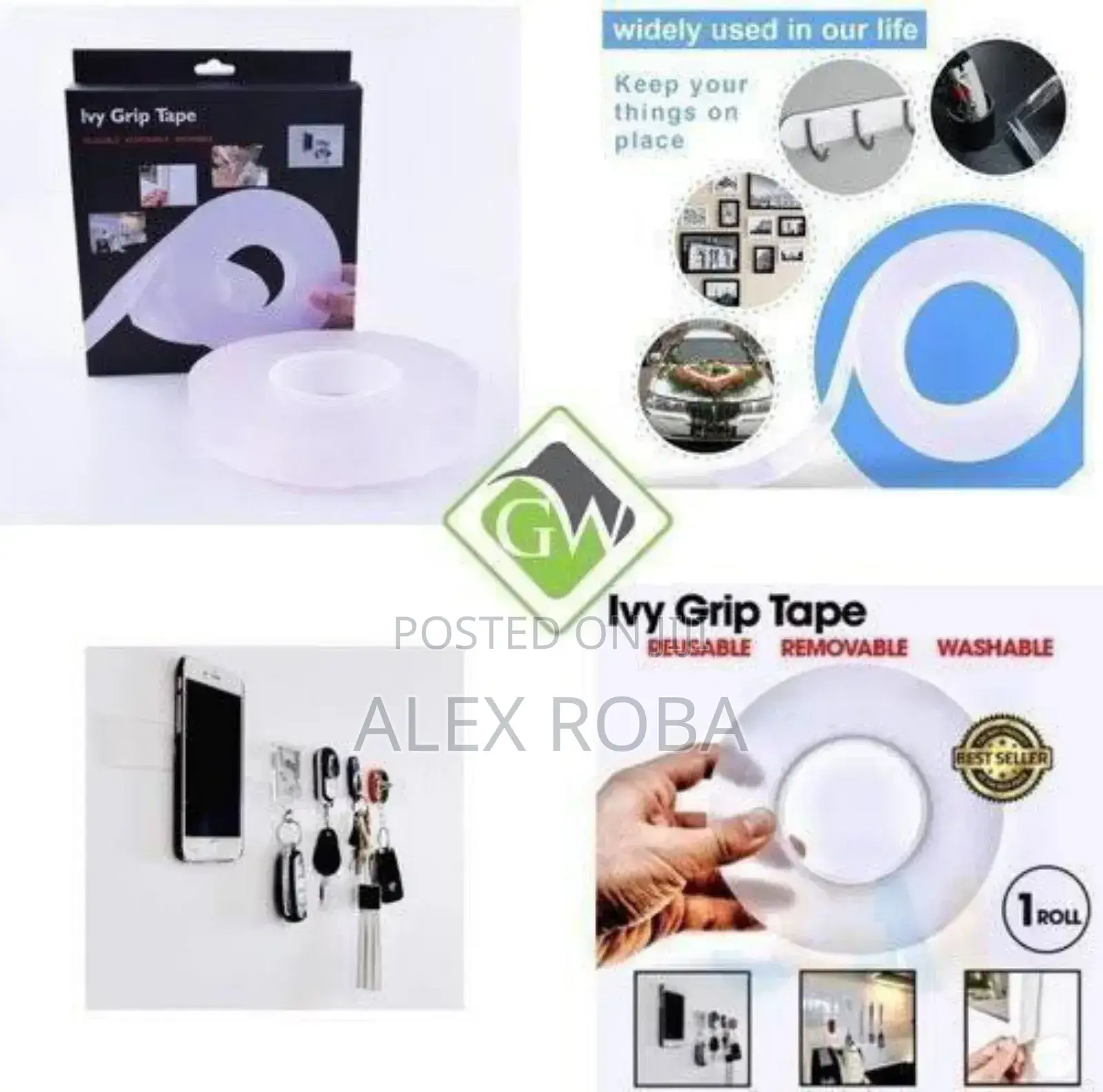 Reusable Convenience Lvy Grip Tape Quality