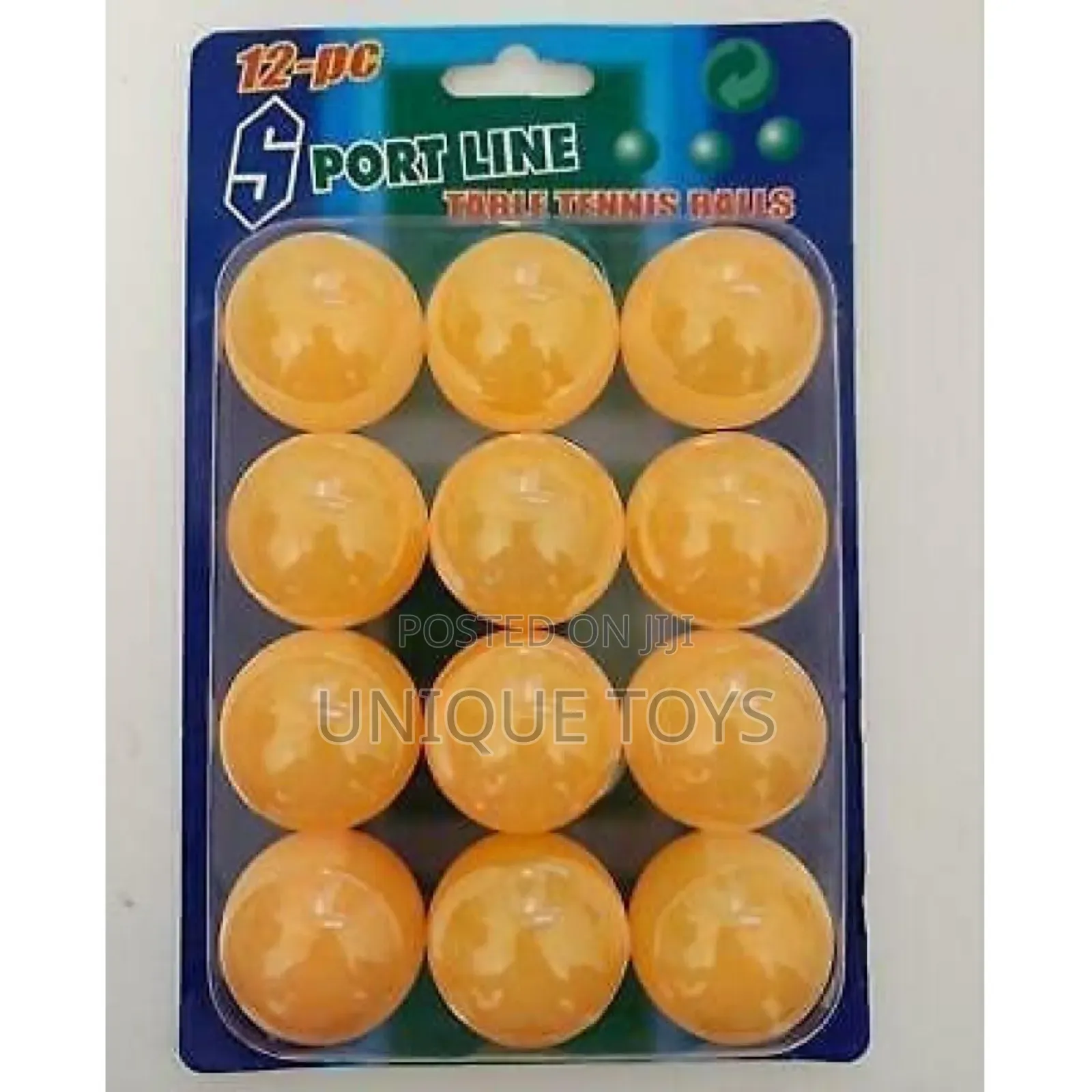 Sportline Table Tennis Ping Pong Balls - 12 Pcs, 4 Cm