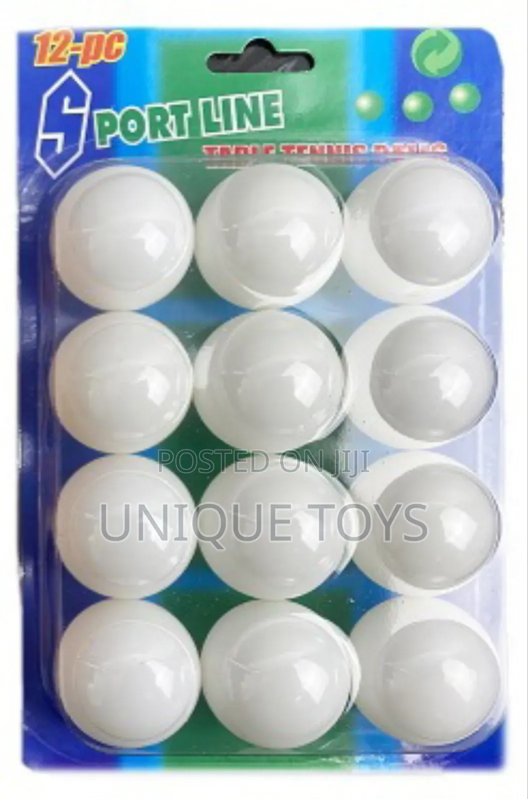 Sportline Table Tennis Ping Pong Balls - 12 Pcs, 4 Cm