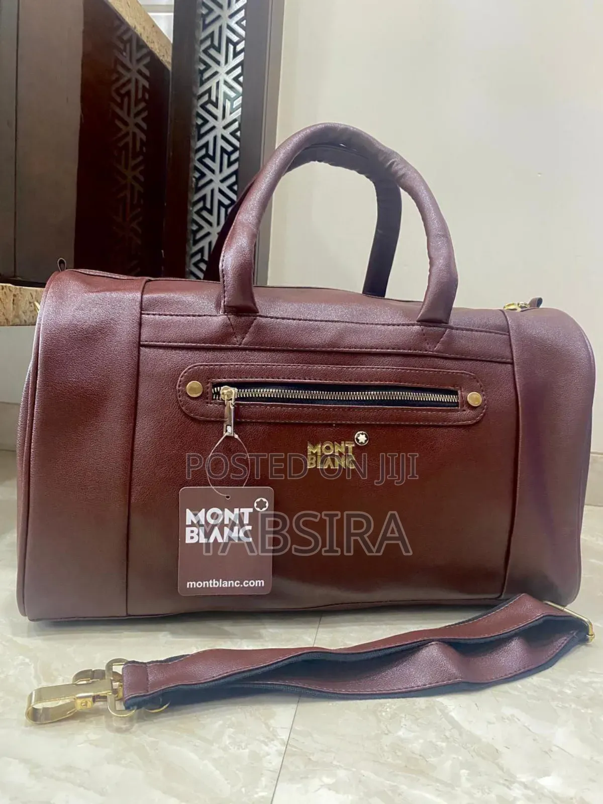 Pure Leather Duffle Bag.