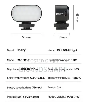 Jmary RGB Amezing Fill Light for Smart Phones and Cameras