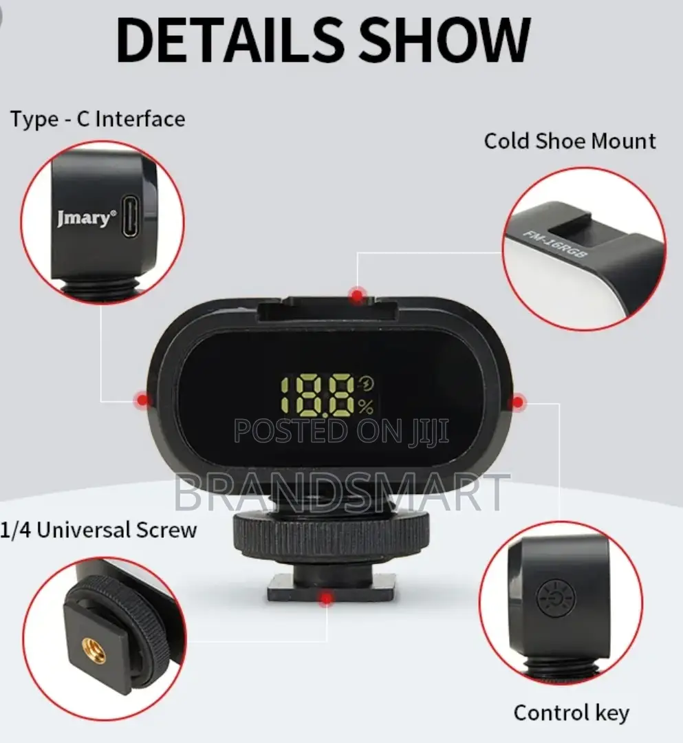 Jmary RGB Amezing Fill Light for Smart Phones and Cameras