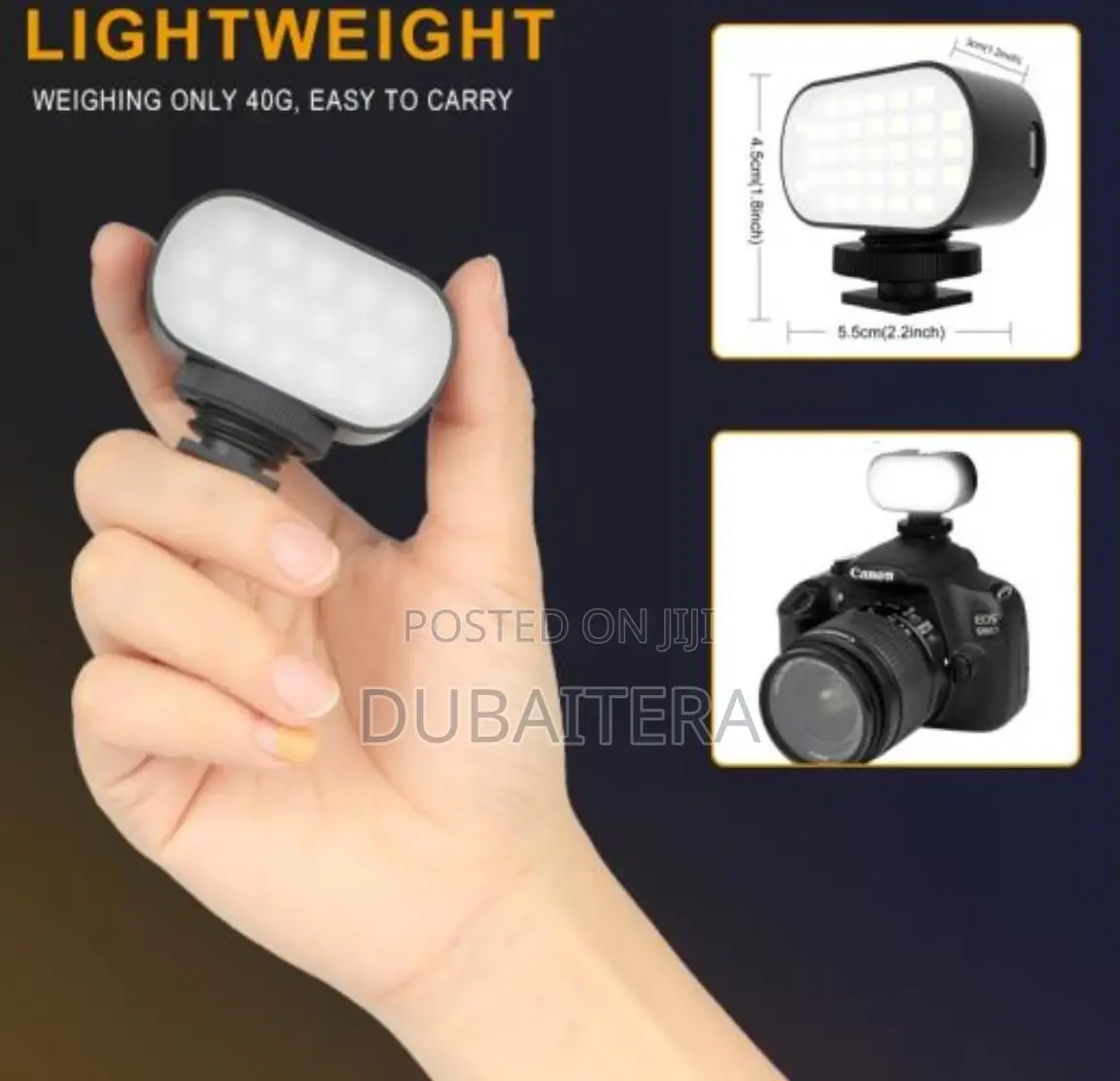 Jmary Multi-Functional RGB Fill Light (9 Color Option Mini)