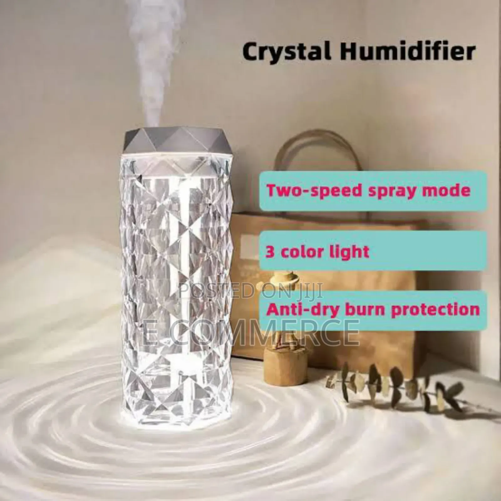2in1 LED Crystal Lamp Humidifier
  High Quality