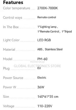 Original RGB Led Professional Photography Fill Light (19'')