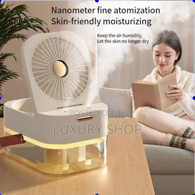 Dual Spray Night Light Spray Humidifier With Conditioner Fan