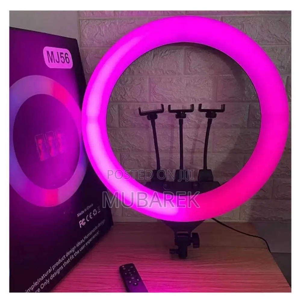 22 Inch RGB Soft Ring Light With Versatile Mounting Options