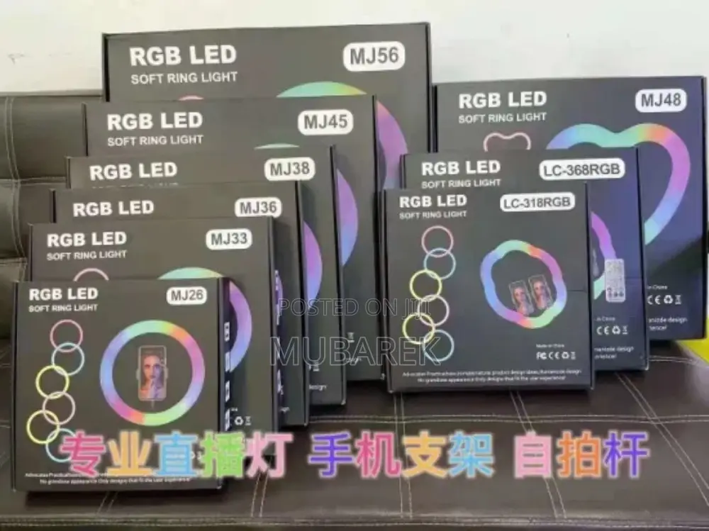 22 Inch RGB Soft Ring Light for Beauty and Makeup