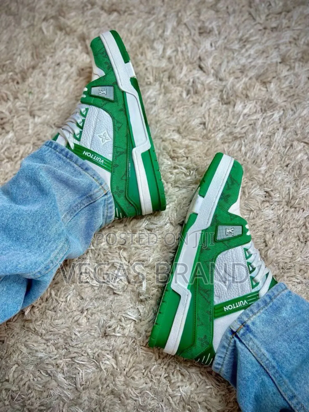 Louis Vuitton LV Green White Original Quality Shoes