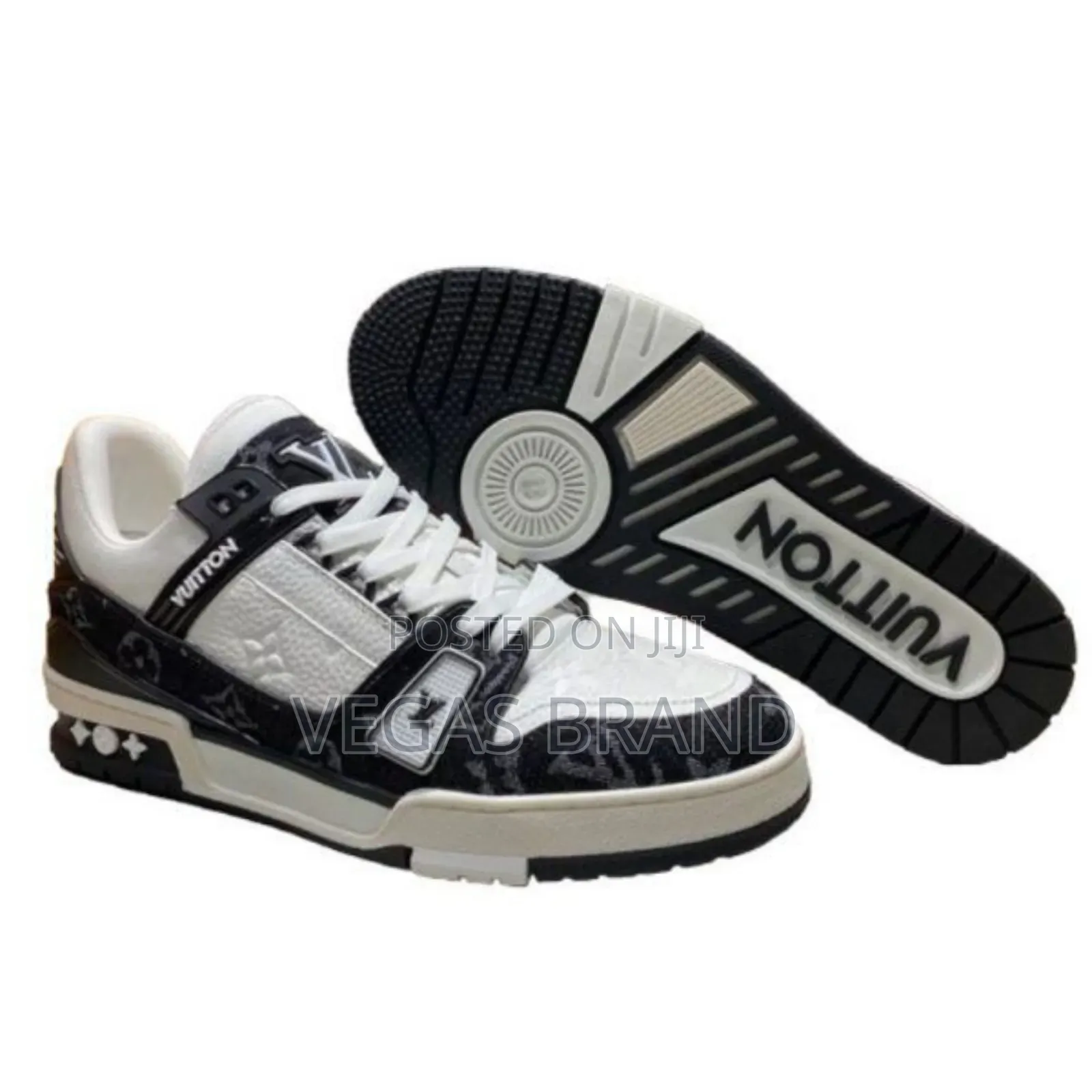 Louis Vuitton Lv Black White Original Quality Shoes