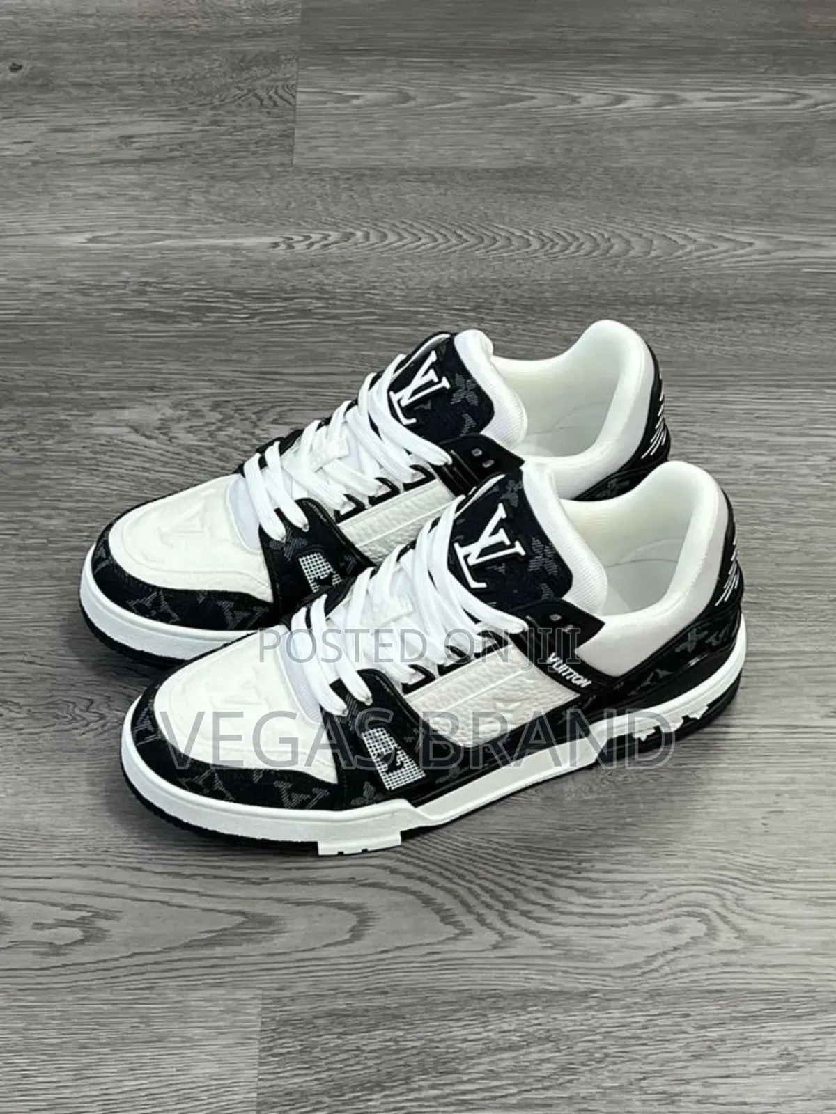 Louis Vuitton LV Black White Original Quality Shoes