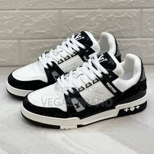 Louis Vuitton Lv Black White Original Quality Shoes