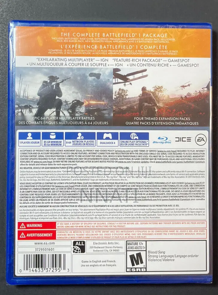 Battlefield 1 Revolution PS4 PS5