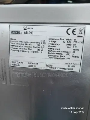 Atlantic Refrigerator 290